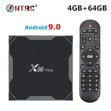ТВ приставка Android 9,0 X96Max Amlogic S905X2 четырехъядерный H.265 2,4G& 5GHz Wifi BT 4GB 32GB 64GB 1000M 4K телеприставка