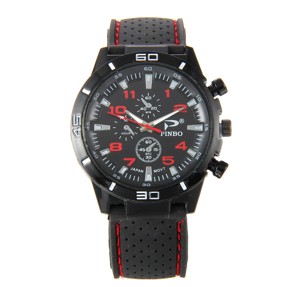 

Amazon AliExpress EBay Hot Selling Sports Car Men Fashion & Sports Watch Car Line Watch Strap Silicon PD1037