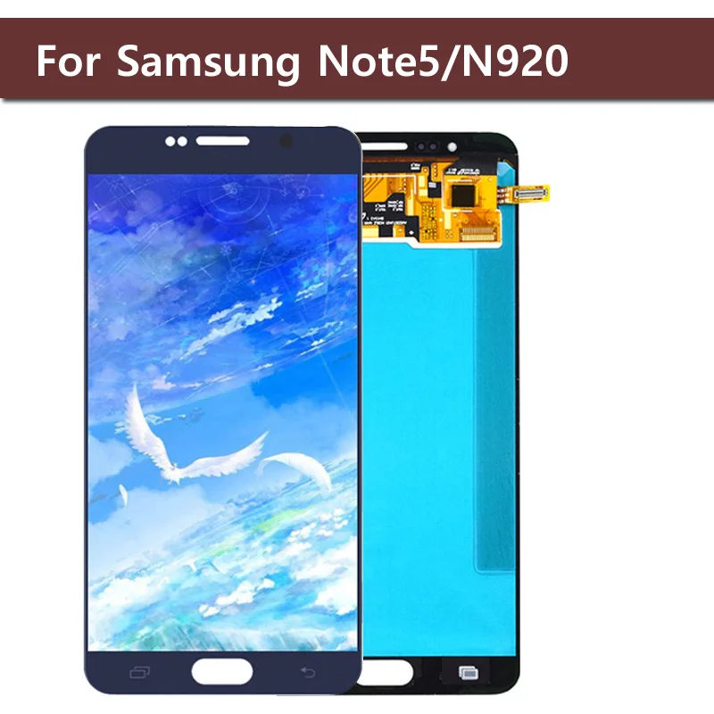 Дигитайзер сенсорного экрана Amoled 5 7 дюйма в сборе для Samsung Galaxy Note Note5 N9200 N920F N920A N920T