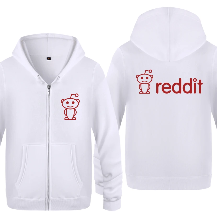 Милый Reddit инопланетяне толстовки, новинка Для мужчин Для мужчин s с капюшоном и застежкой-молнией Флисовые толстовки кардиганы