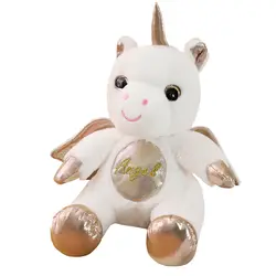 Новое поступление 25 см peluche licorne мягкая игрушка плюшевая игрушка единорог животные пелюши единороги для детей