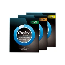 Набор струн для акустической гитары Orphee SA, Профессиональный светильник среднего размера, дополнительный светильник, струны из бронзы 90/10, аксессуары для гитары