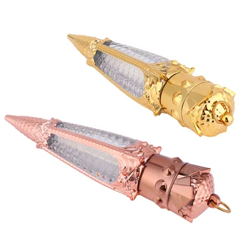 

1 Bag 2pcs Upgrade Lip Gloss Empty Bottle Tube Storage Oragnizer Radish Lip Glazed Tube Makeup Dispenser Bottle (Golden, Rose Go