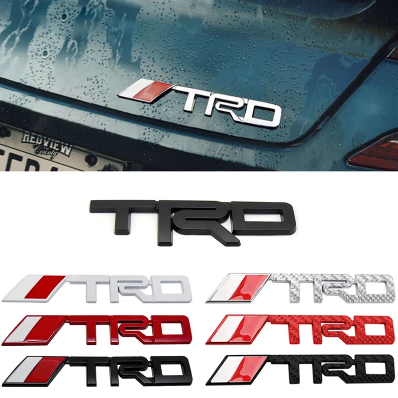 Для Toyota TRD 3D наклейка решетка эмблема для Auris Yaris Corolla Prado Camry 4Runner Reiz корона дверь