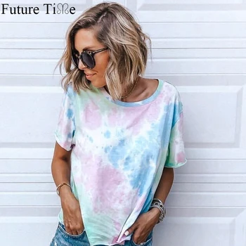 

Future Time Spring And Summer 2020 New Short Sleeve Printed T-Shirt Top British Print Women T-shirt SP543