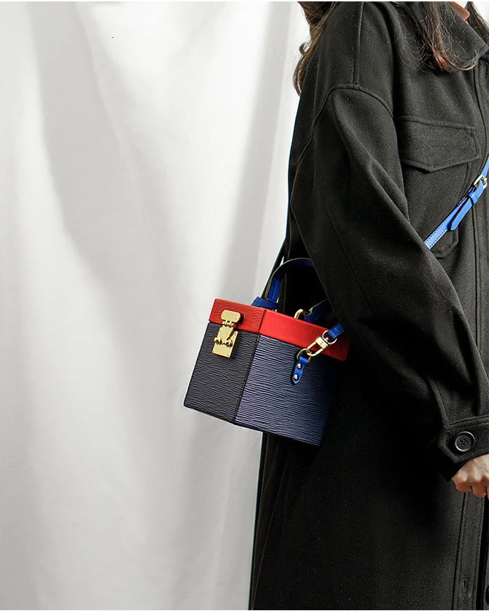 Unua amo брендовая Сумка Женская Роскошная натуральная кожа контрастный цвет дизайн дамские сумки мини сумки через плечо
