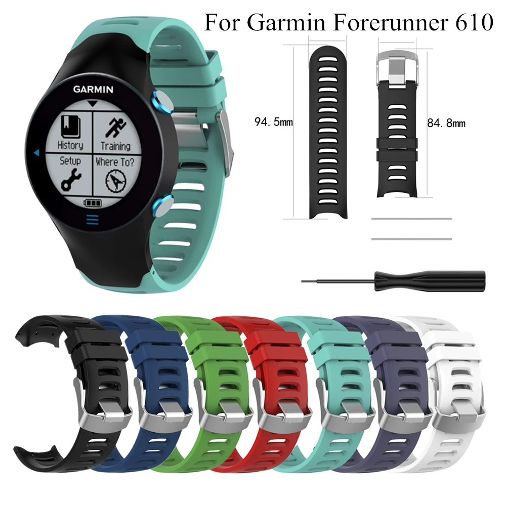 Silicone Wrist Strap For Garmin Forerunner Smart Watch Band Replacement Sport Wristband With For Forerunner610 Smart Accessories - AliExpress