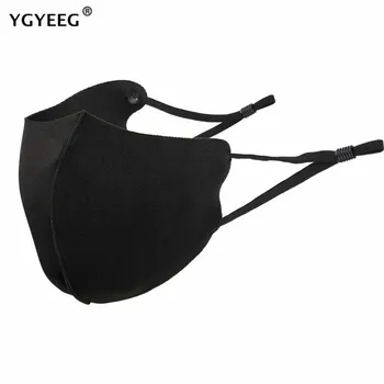 

YGYEEG Respiratory Dust Mouth Mask Upgraded Version Men Women Anti-fog Haze Dust Pollen Cropped Breathable Adjustable Valve Mask