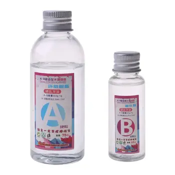 

1 Set AB Glue High Adhesive Epoxy Resin For Jewelry Making DIY Tools Transparent N58F