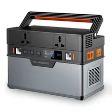 Allpowers 500w gerador portátil 6666wh/185200mah fonte de alimentação de emergência onda senoidal pura com dc/ac inversor