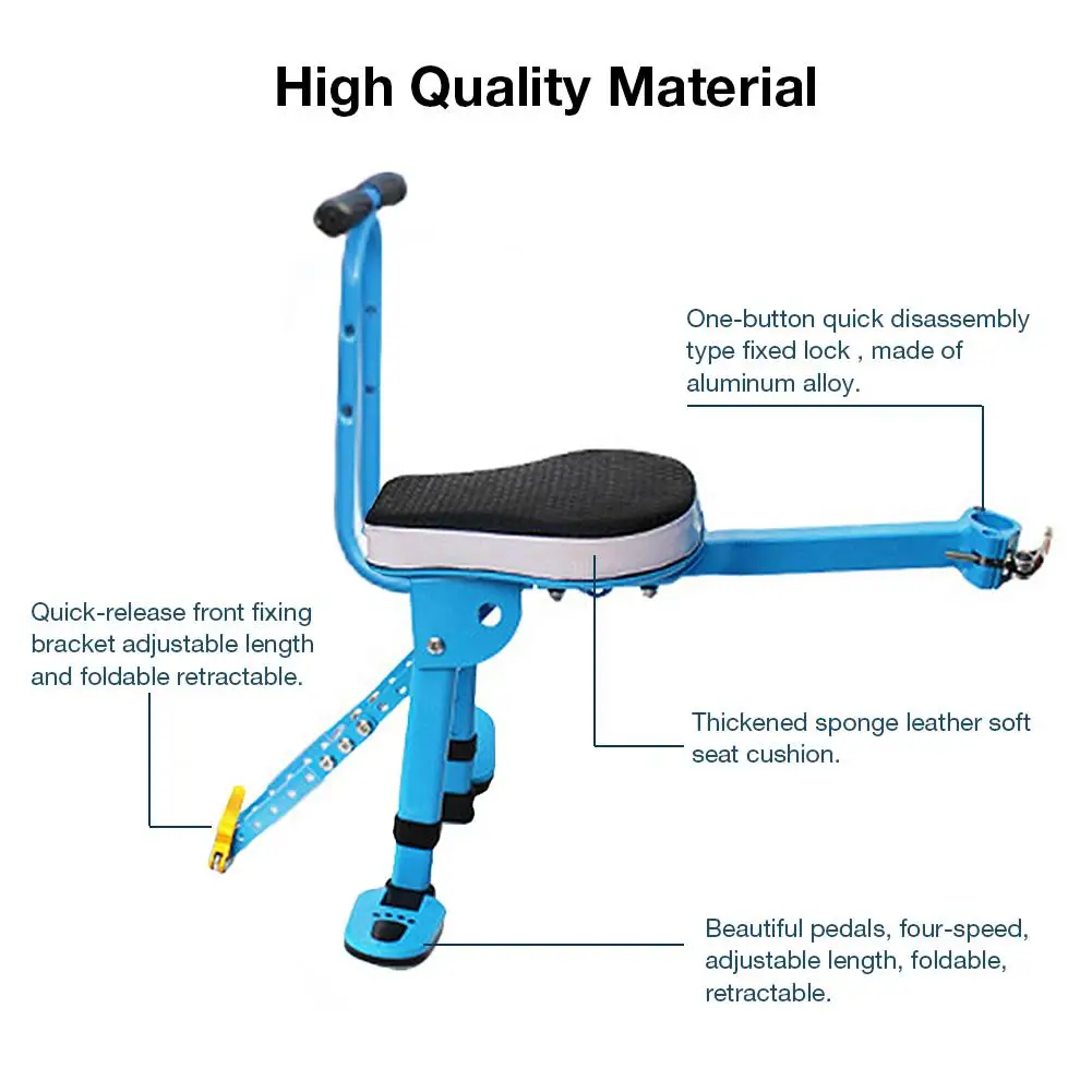 Горный велосипед передний детский безопасности сиденье быстросъемная установка подходит для различных моделей