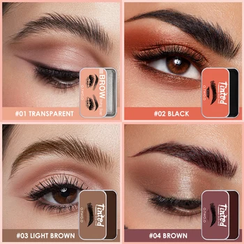 O.TWO.O Eyebrow Gel Wax Brow Soap 4 Color Tint Eyebrow Enhancer Natural Makeup Soap Brow Sculpt Lift Make-up for Women 2