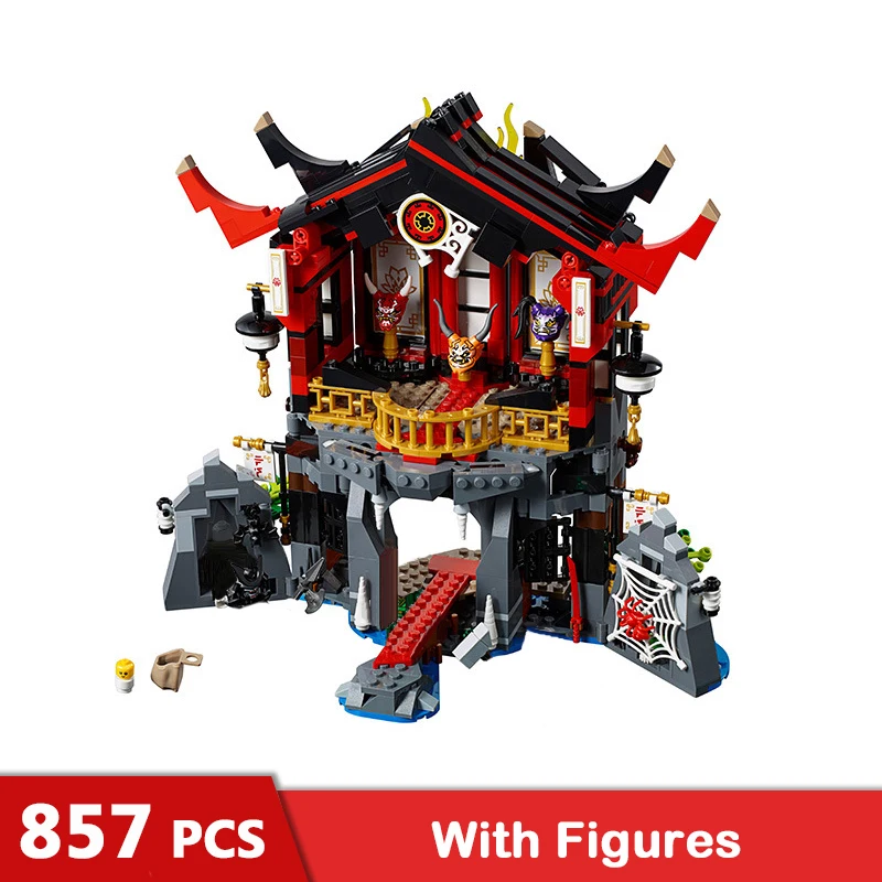 

857Pcs Temple of Resurrection Building Blocks Compatible with Legoingly Bricks Model Figure Toys for Children