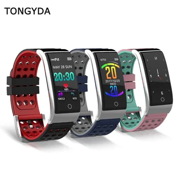 

TONGYDA E08 Fitness Bracelet Heart Rate Monitor ECG+PPG Blood Pressure Smart Bracelet Activity Tracker Monitor Smart Bands