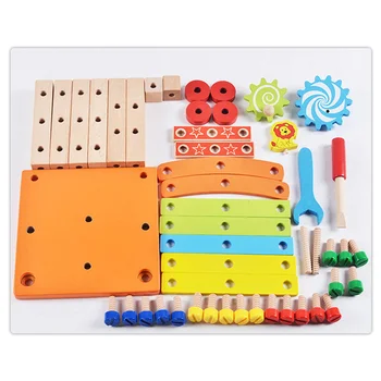 

DIY Wooden Disassembly Chair Tool Assembly Of Nuts Chair Children's Puzzle Toys Wooden Block Toys