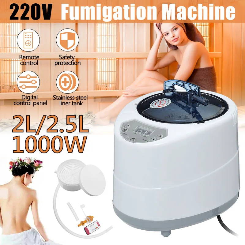 2.0/2.5L Sauna Generator For Sauna Spa Tent Body Therapy Fumigation Machine Home Steamer Therapy Suitable For Kitchen
