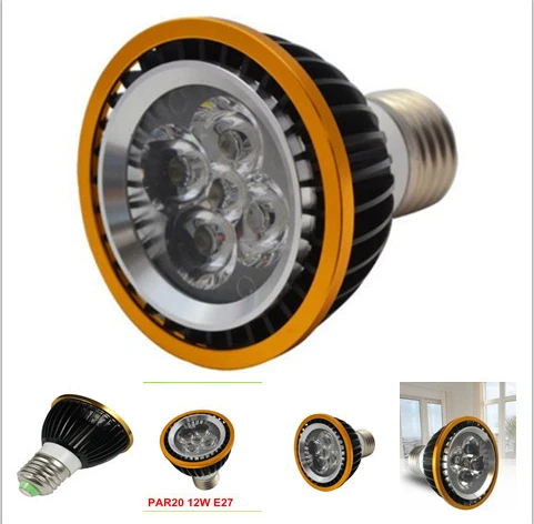 Бесплатная доставка мощная светодиодная лампа PAR20 с регулируемой яркостью GU10 E27 9
