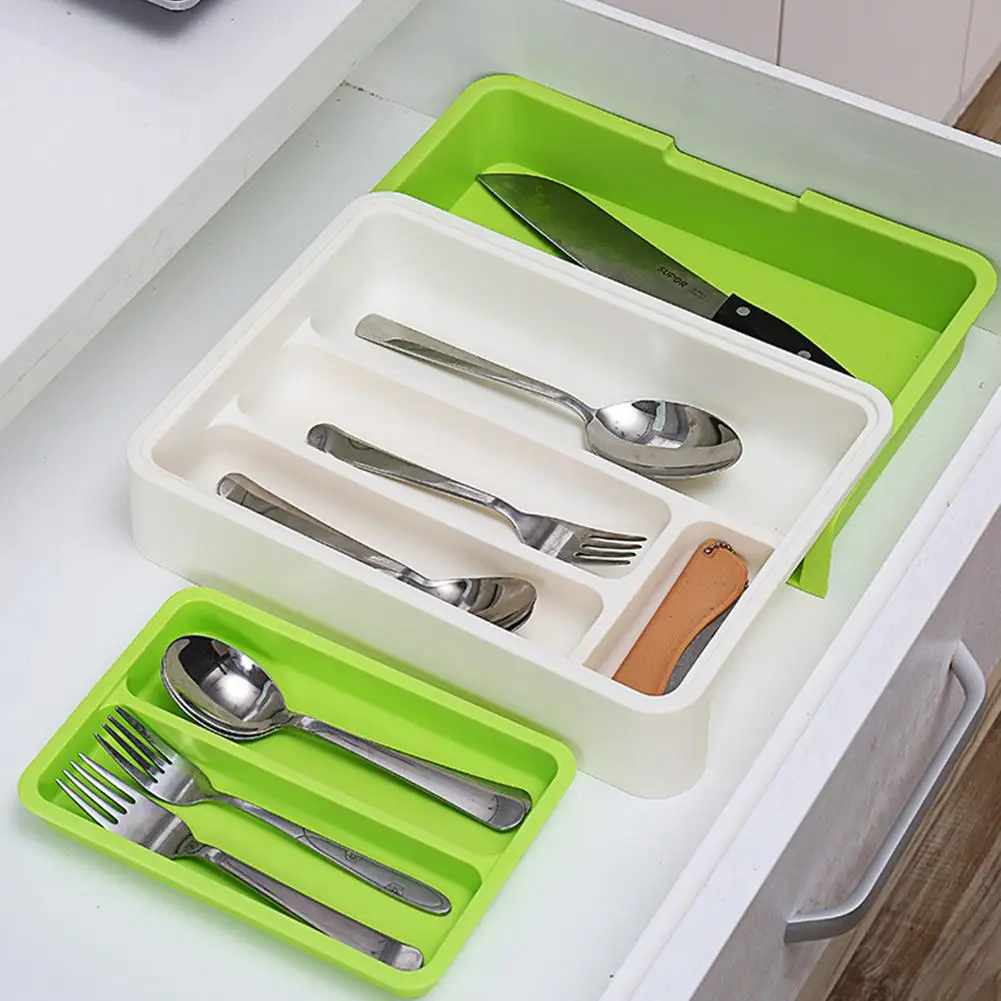 

Kitchen Detachable Drawer Organizer Case Spoon Cutlery Separation Finishing Storage Box Cutlery Jewelry Kit Storage Organizer
