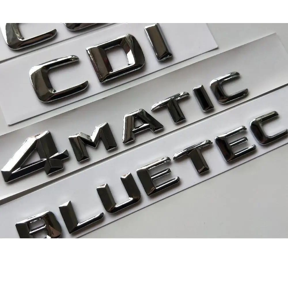 3D хромовые буквы для Mercedes Benz X166 X164 GL63 GL300 GL320 GL350 GL400 GL450 GL500 GL550 AMG CGI CDI 4matic BLUETEC