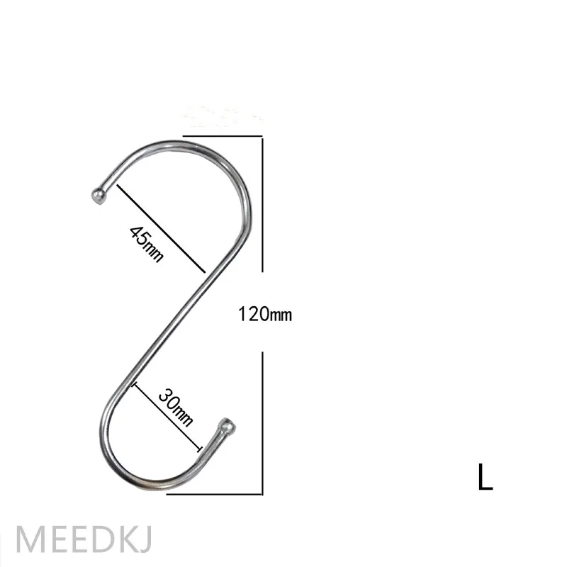 5 шт. металлический S образный крючок для кухонной одежды|Крючки и направляющие| |