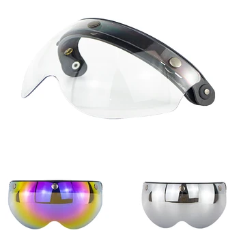 

Motorcycle PC Lens Classic capacete moto Bubble Lens visors Chopper shape Helmet Bubble Visor Retro Anti-Uv BV06 Shield Glasses