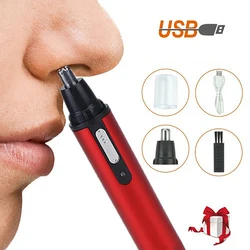 Mini Razor Electric Nose Hair Trimmer Nose Hair Shaving Device Usb Rechargeable Sideburns Nose Hair Trimmer Face Care Tool