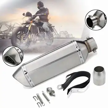 

Universal 38-51mm Stainless Steel Motorcycle Exhaust Muffler Slip on Street Bike For Sportster Davison/Honda/Kawasaki/Suzuki