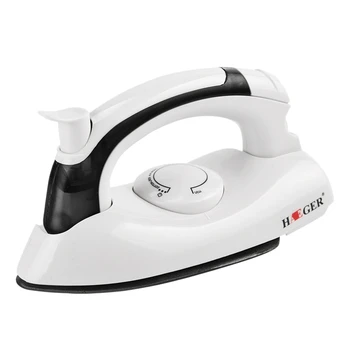 

Haeger Mini Portable Foldable Electric Steam Iron for Clothes with 3 Gears Teflon Baseplate Handheld Flatiron for Home Travellin