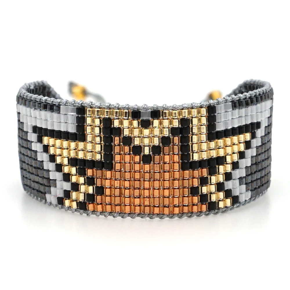 Go2boho MIYUKI браслет очарование браслет Браслеты, модное роскошное Ювелирное Украшение, Для мужчин Браслеты Mujer Moda Для женщин пары чехол для телефона на руку подарок - Окраска металла: MI-B190569C
