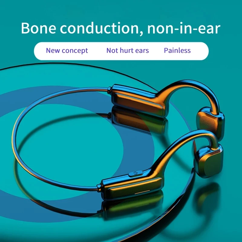 5 1 Bluetooth Bone Conduction Sports Gaming Headset Wireless HiFi Headphone Waterproof IPX5 Open Ear Earphone
