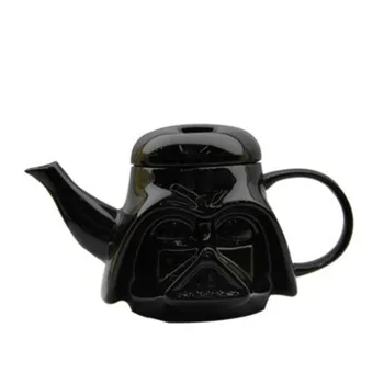 

Disney STAR WAR Black Warrior Head Portraits 3D Stereoscopic Teapot Ultra-large Capacity Water Jug Creative Craftwork X4810
