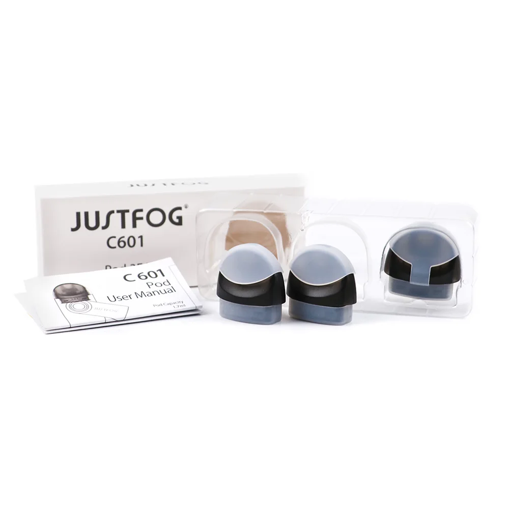 Justfog C601 Pod картридж 3-12 шт. клиромайзер для Justfog C601 стартер Vape ручка комплект 1,7 мл емкость Топ заправка Pod Ом катушка