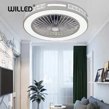 

Ceiling Fan lamp remote Control mobile phone app bluetooth control with lights Indoor home ceiling fans good sleep 50cm 220v