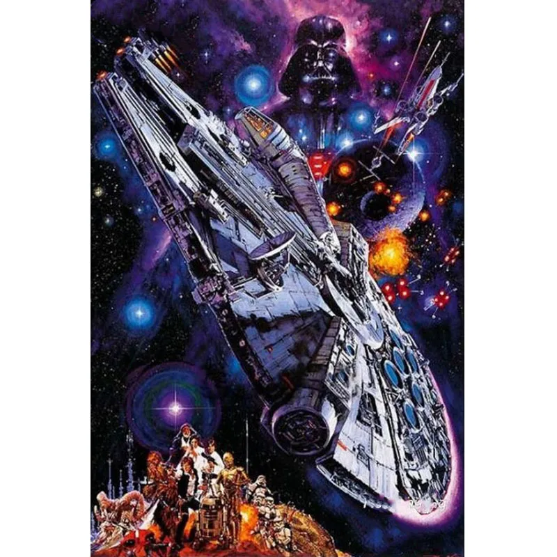 

Diamond Painting Cross Stitch Crystal Embroidery Star Wars 3D Diamond Mosaic Pattern Beaded Diamond Painting Technology Mosaic