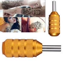 Горячая Татуировка рукоятка 25 мм рукоятка из алюминиевого сплава для картриджей иглы можно отрегулировать иглу татуировки ручка 1 шт