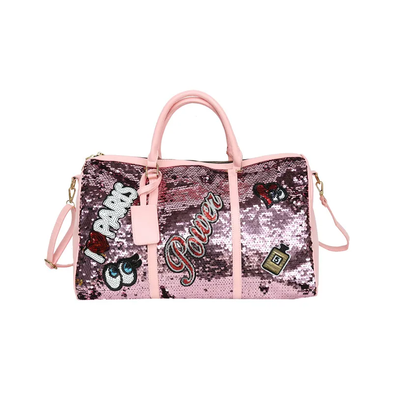 large sequin duffle bag