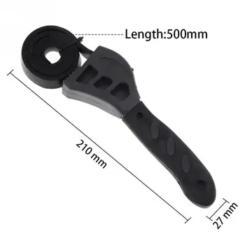 

Hot Multi-function Adjustable Rubber Strap Wrench Spanner Outdoor Bottle Opener Auto Oil Filter Wrench Car Repair Tools