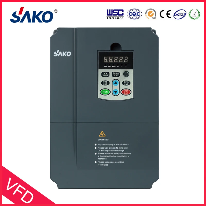 Sako SKI670 7.5KW VFD вход 220V 1ph на выход 380V 3ph высокая производительность AC в инвертор с