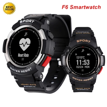 

F6 Sport Smartwatch Waterproof Bluetooth 4.0 Heart Rate Measure Pedometer Fitness Tracker Smart Watch For iOS Android Saatler