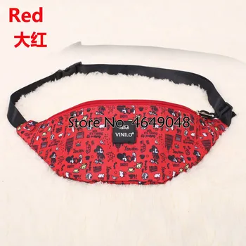 

Disney Mickey Mouse Canves Messenger Bag Doll Shoulder Bag Cartoon Minnie Girl Lady Small Waist Bag Chest Bag