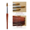 Kolinsky Nail Brush Acrylic with Red Round Wooden Handle and 100% Kolinsky Sable Hair for Crystal UV Gel Painting 4