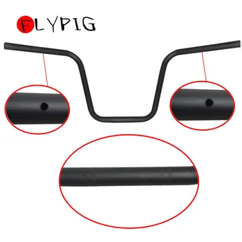 

FLYPIG New Motorcycle Modified Black 22mm Steel Handlebars Handle Drag Bar Tube Crossbar for Yamaha Harley Honda Suzuki Kawasaki