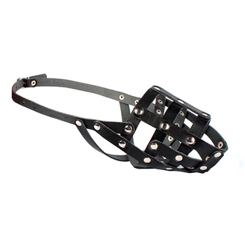 

COLLAR Muzzle for dogs leather soft black number 2 Dobermann, shepherd (bitch), Dalmatian Collar