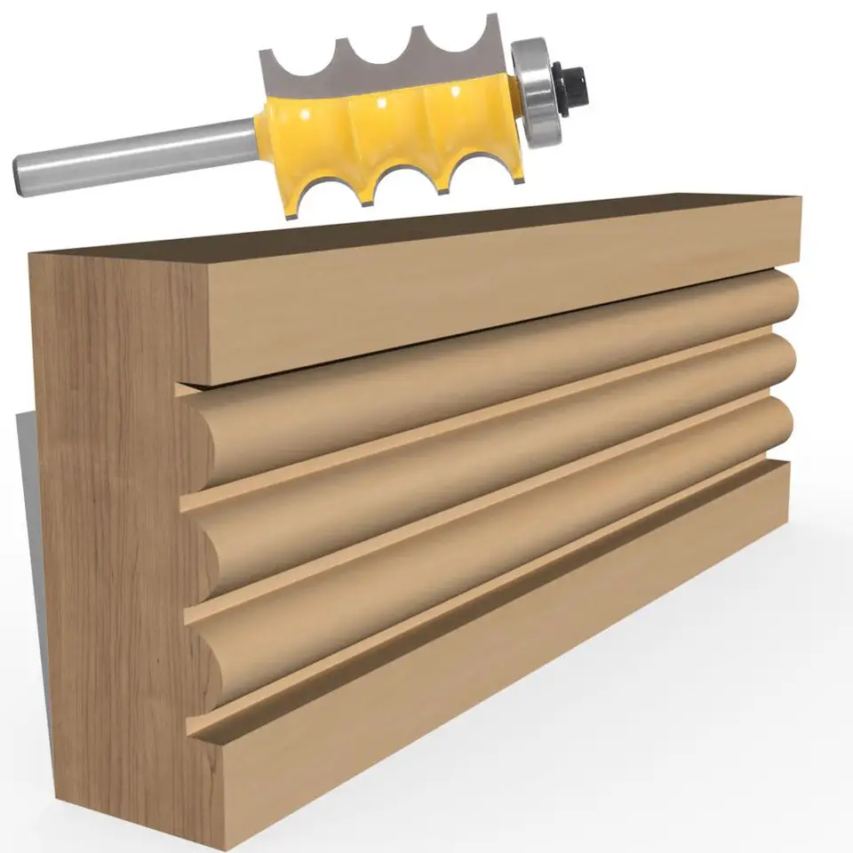 8mm Shank Raised Panel "V" Bits Joint Finger Joint Glue Milling Cutter For Wood Tenon Woodwork