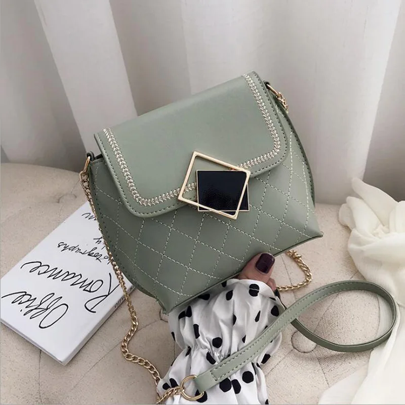 New Arrivals Women Shoulder Bags Chain Strap Crossbody Bags for Women Messenger Bags Plaid Ladies Handbag