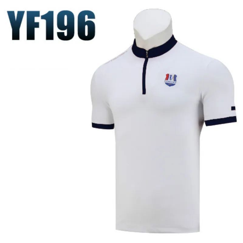 

2019 PGM Golf Men's Short Sleeve T-shirt Summer Men's Sportswear Collar Design