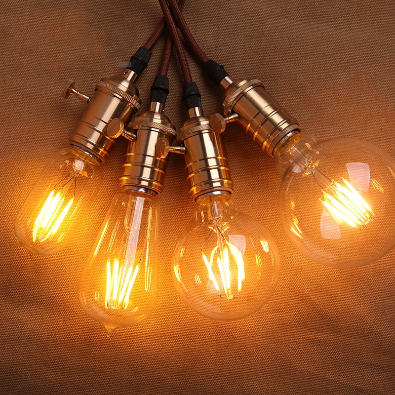 Edison led bulb E27 screw lamp retro nostalgic warm yellow tungsten filament retro creative led energy-saving bulb e27