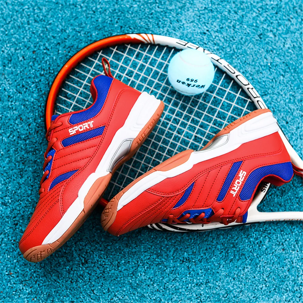 Мужская устойчивая нескользящая обувь для пинг-понга, дышащая обувь для настольного тенниса, кроссовки на шнуровке для волейбола, большие размеры 39-46 D0888