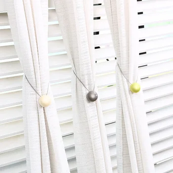 

Curtain Buckles Simple kitten eye Curtain Holder Magnet Curtain Straps Tied Resin European Style Home Decor Curtains Accessories