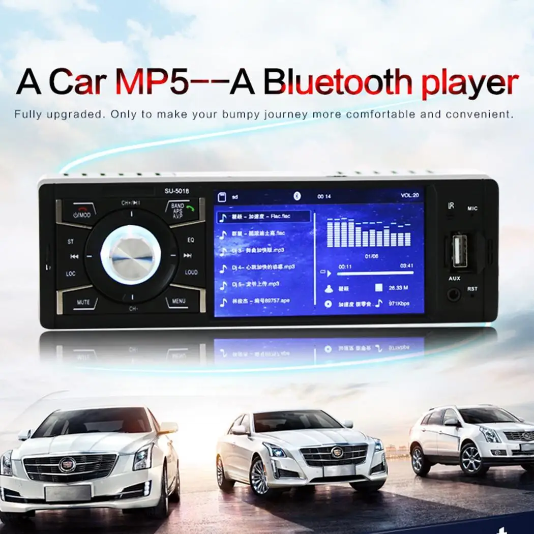 Coche 4,1 en HD MP5 reproductor Bluetooth manos libres coche MP3 Radio